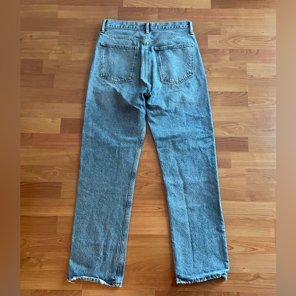 Agolde 90'S PINCH WAIST HIGH RISE STRAIGHT JEAN IN NAVIGATE - Picture 3 of 5